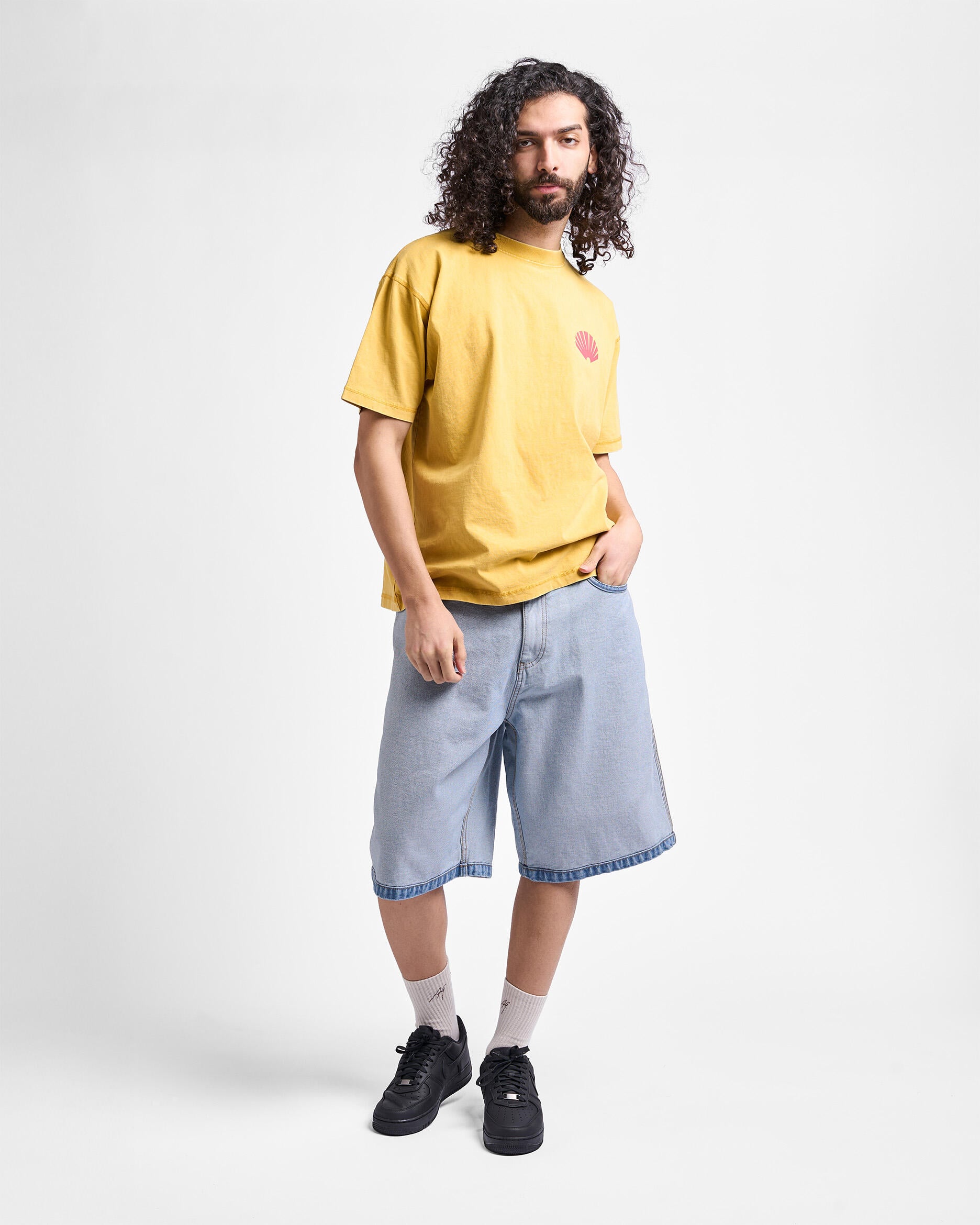 パンツ arte antwarp denim short 32 Arte Antwerp Denim Inside/Out Shorts | SS26-237SHO-DBL | AFEW STORE